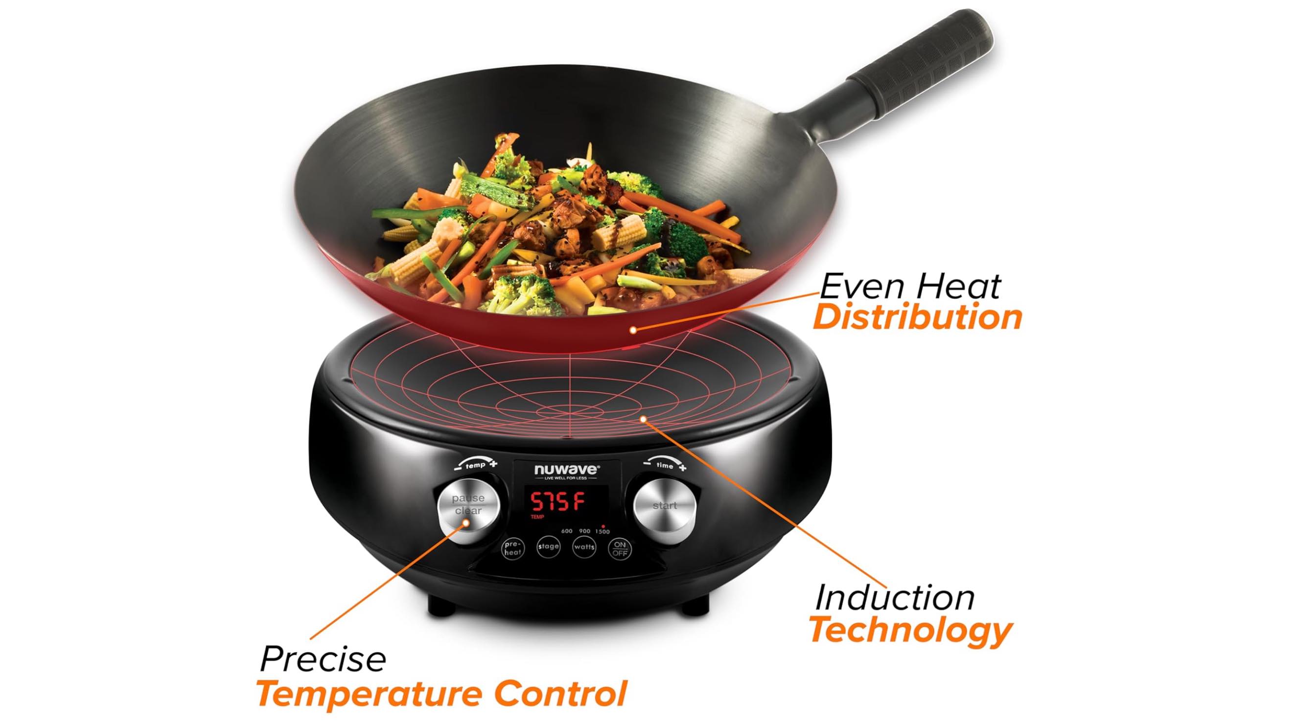 The NuWave Mosaic Induction Wok Burner