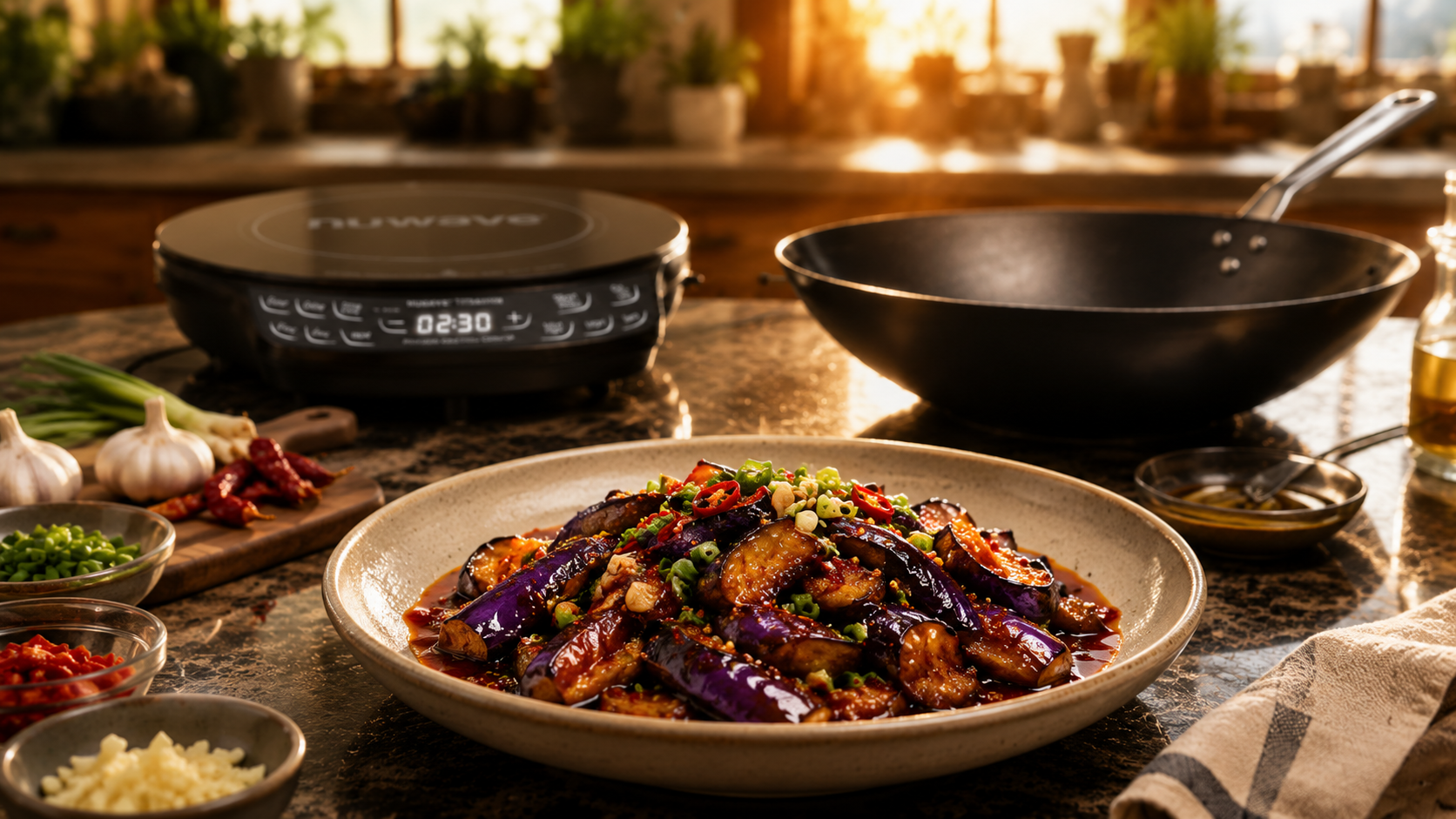 Sichuan-Style Hot and Sour Eggplant